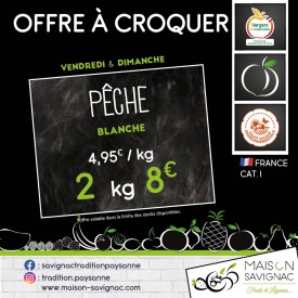 Pêche blanche (1 kg)