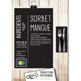 Recette - sorbet Mangue
