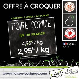 OFFRE A CROQUER Poire Comice