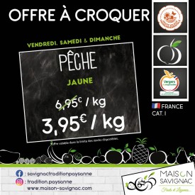 Promo Pêche jaune