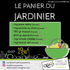 Panier du jardinier septembre