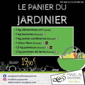 Panier du jardinier Février